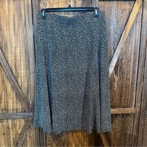 Roz & Ali Black and White flowy feminine Skirt